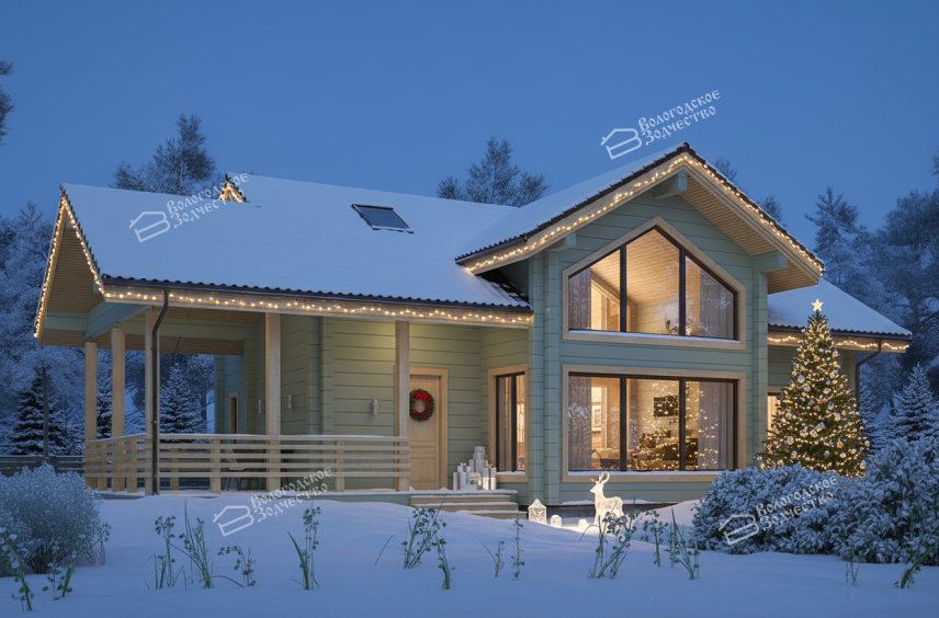 Дом из профилированного бруса VZ-354