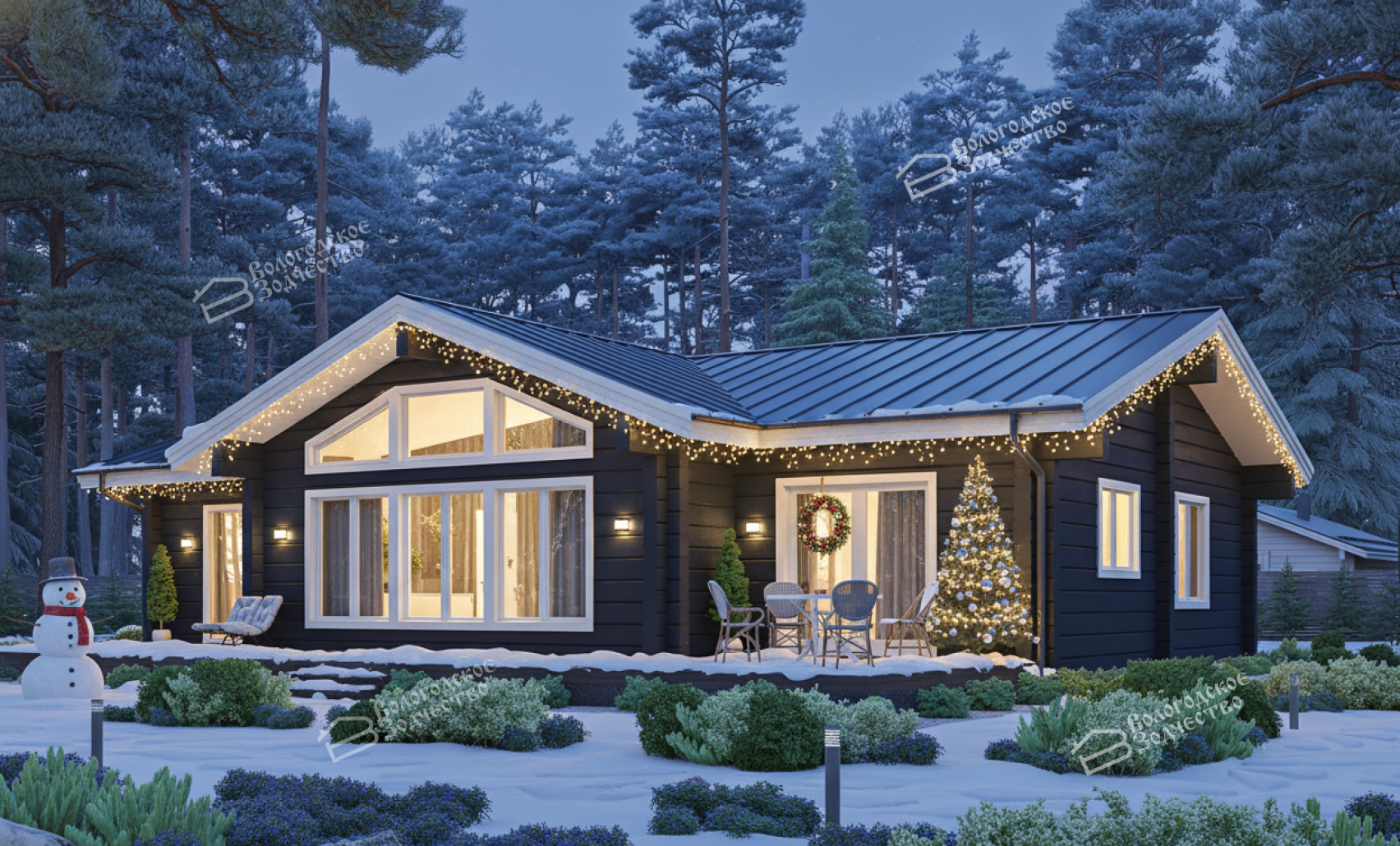 Дом из клееного бруса VZ-355