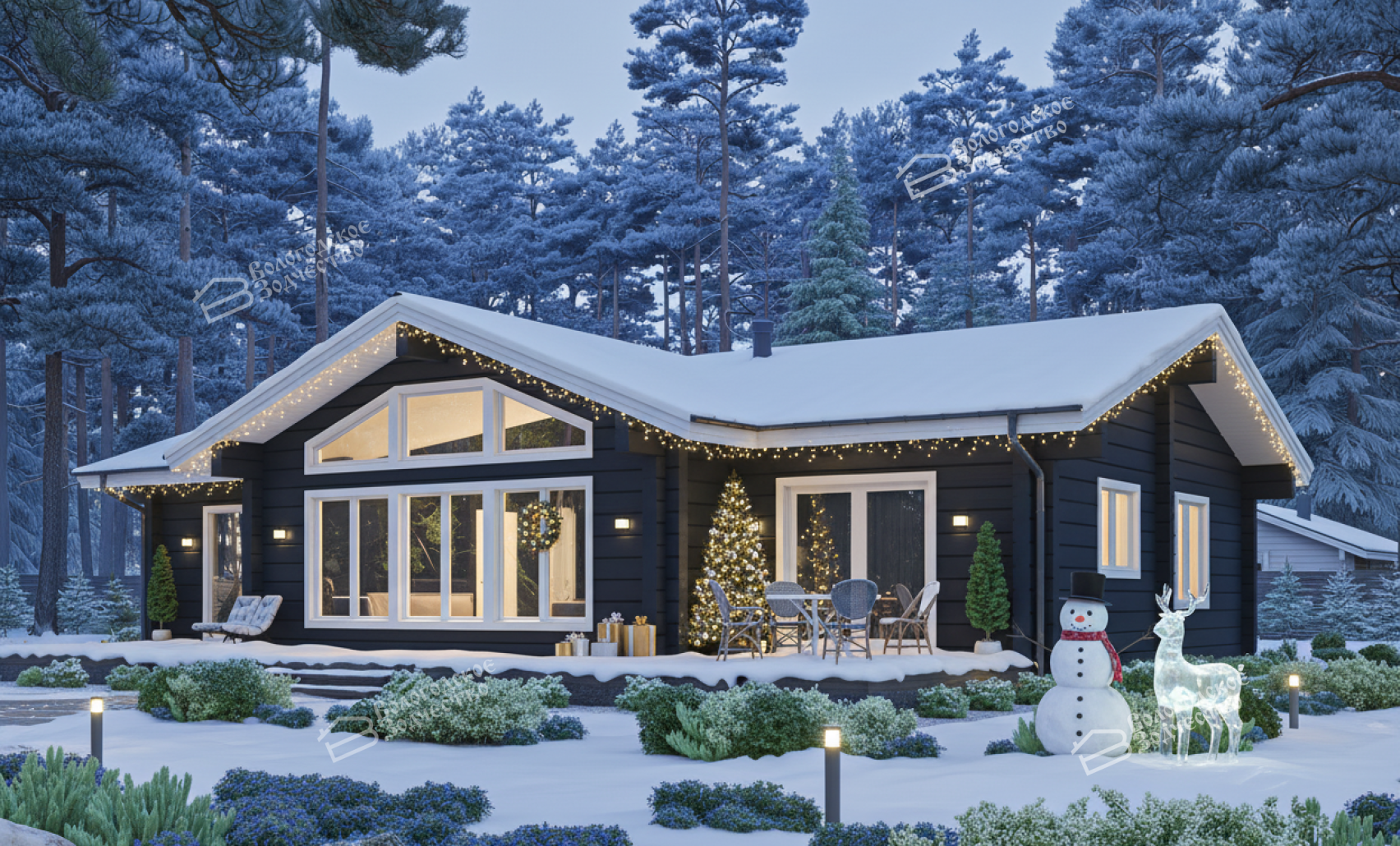 Дом из профилированного бруса VZ-355