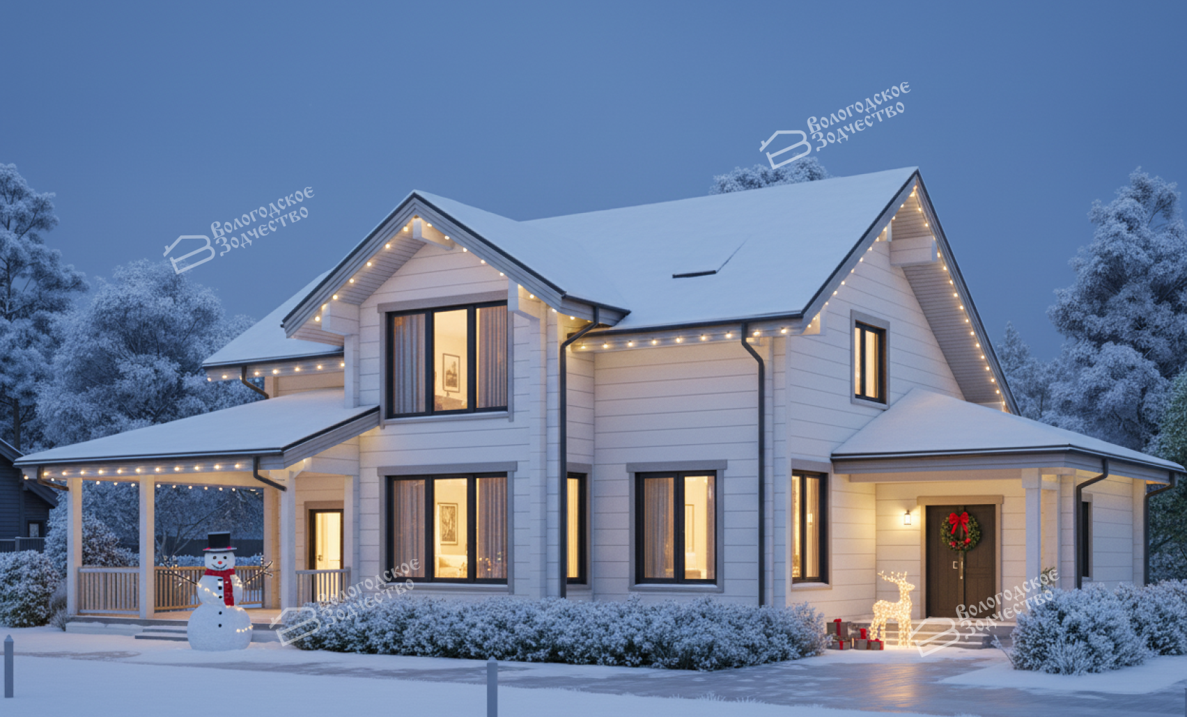 Дом из профилированного бруса VZ-356