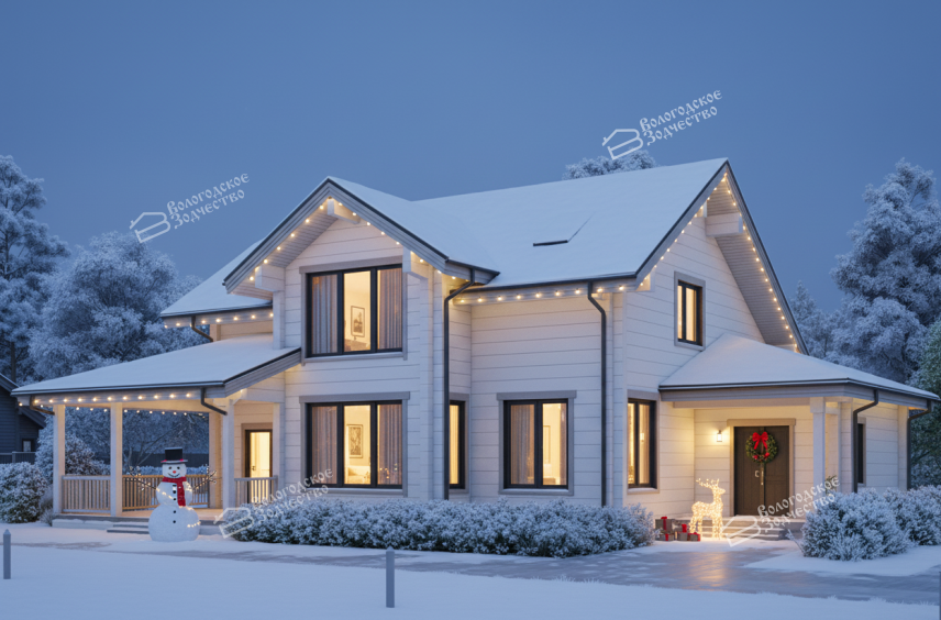 Дом из профилированного бруса VZ-356