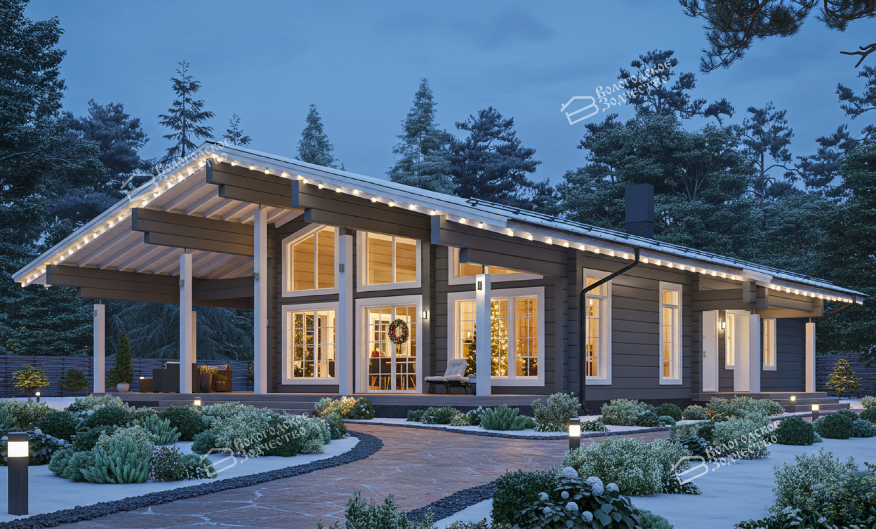 Дом из клееного бруса VZ-357