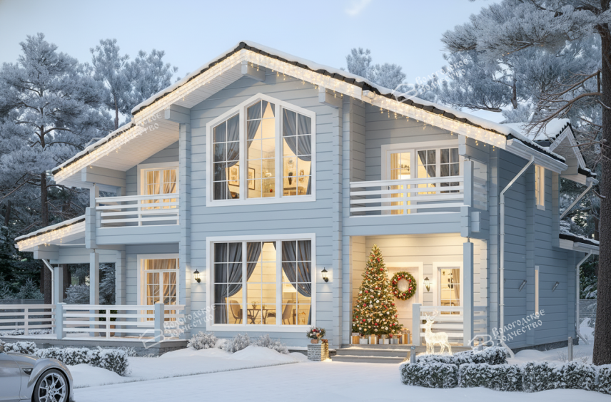 Дом из клееного бруса VZ-358