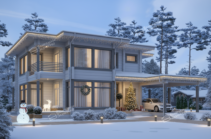 Дом из клееного бруса VZ-359