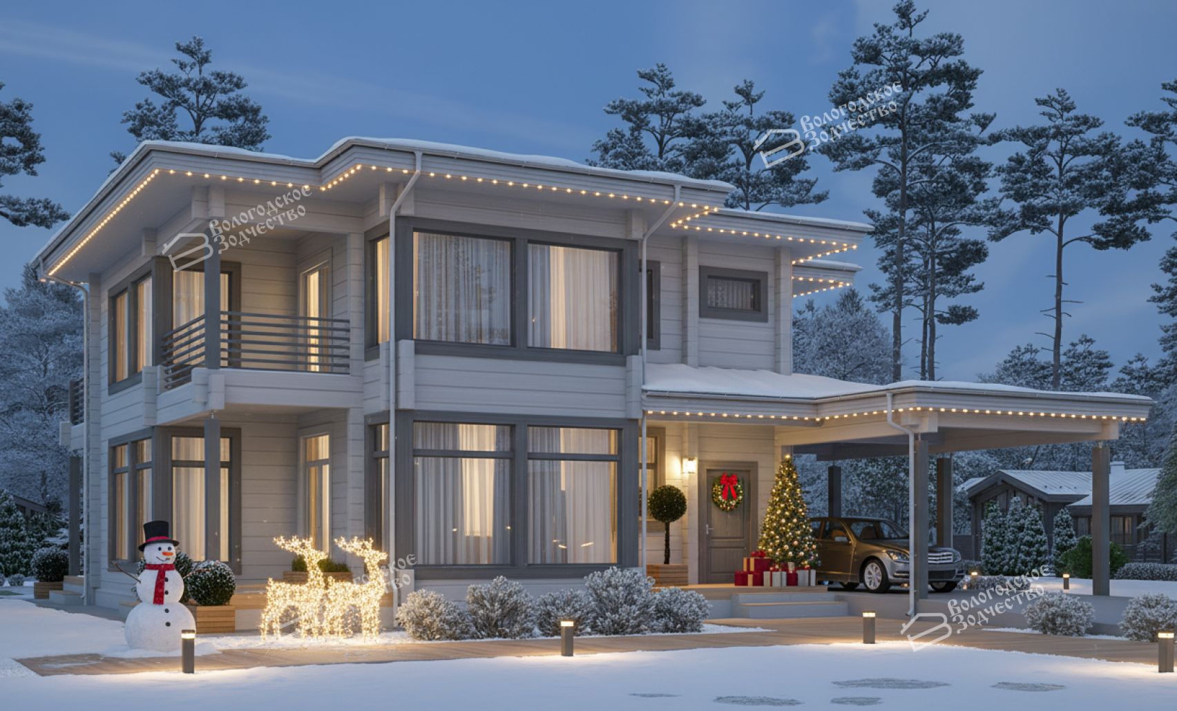 Дом из профилированного бруса VZ-359