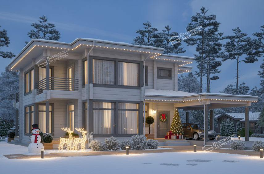 Дом из профилированного бруса VZ-359