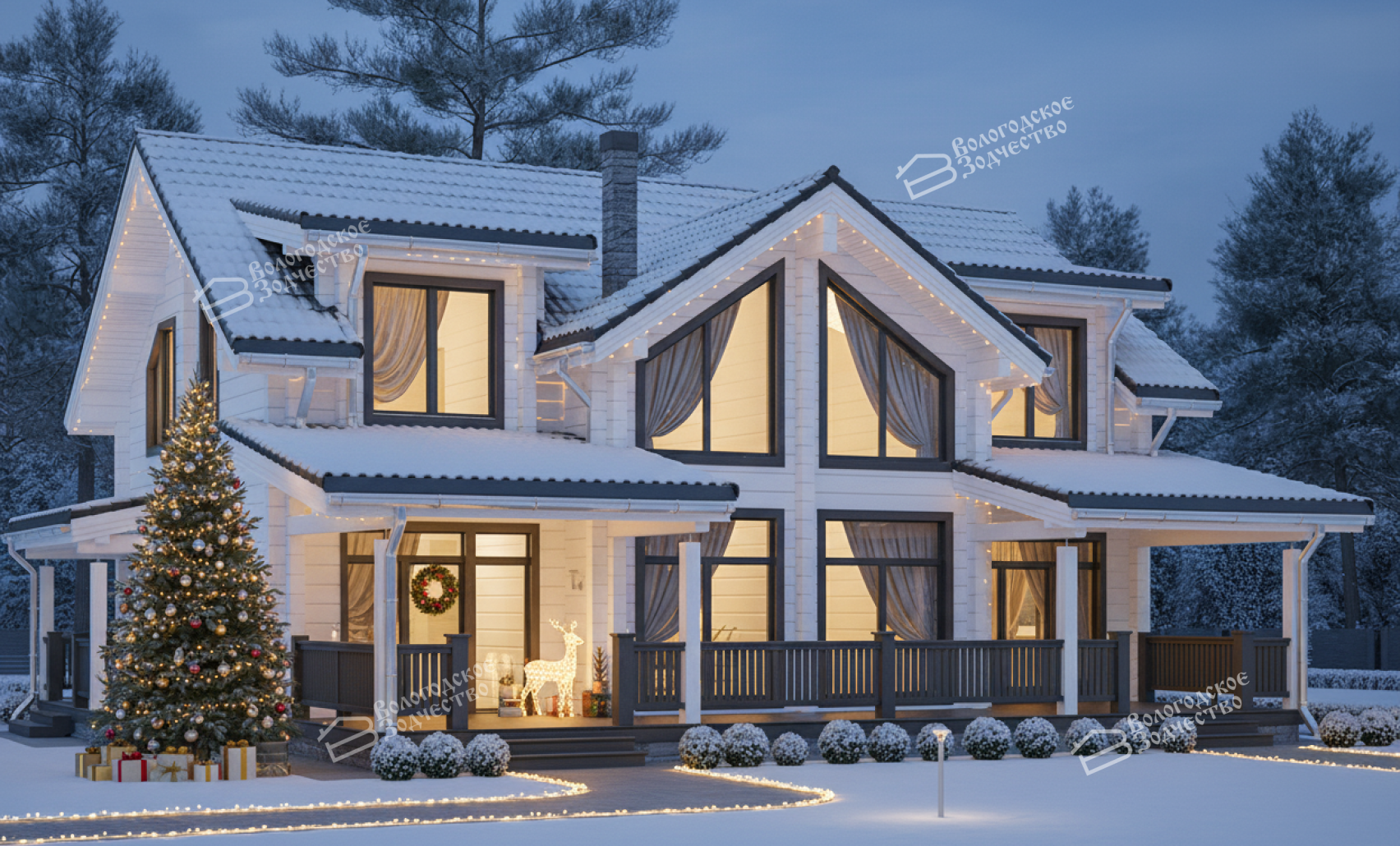 Дом из клееного бруса VZ-360   