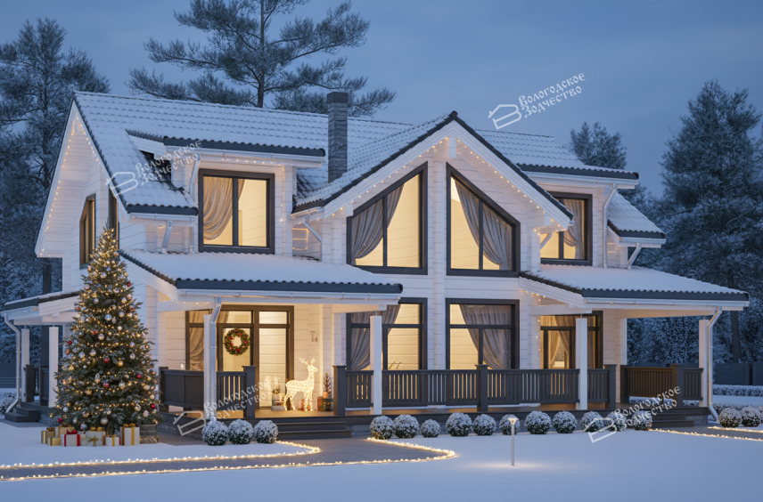 Дом из клееного бруса VZ-360   