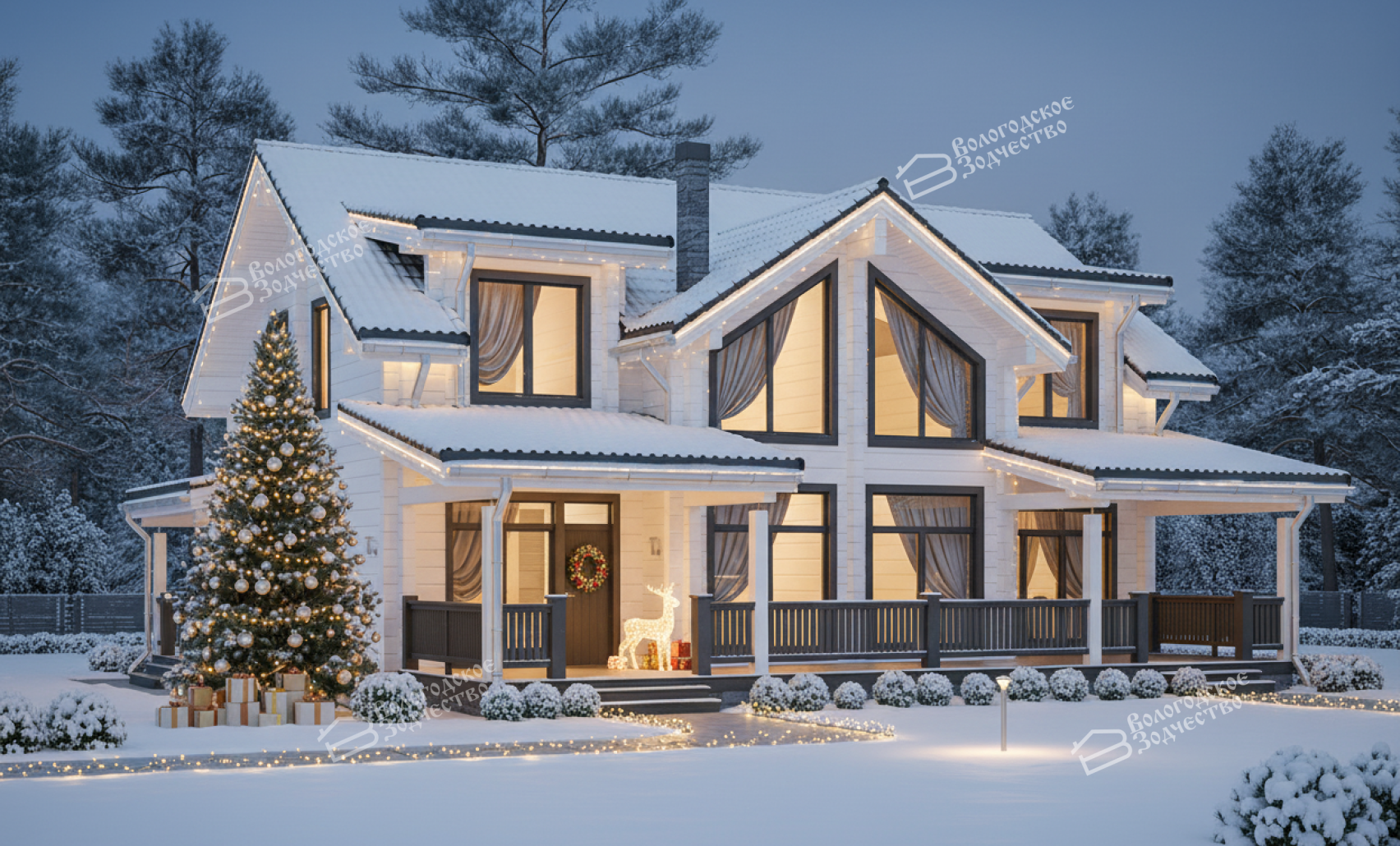 Дом из профилированного бруса VZ-360   