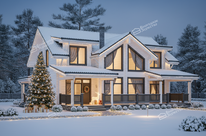 Дом из профилированного бруса VZ-360   