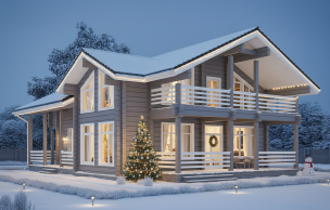 Дом из профилированного бруса VZ-361