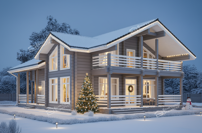 Дом из профилированного бруса VZ-361