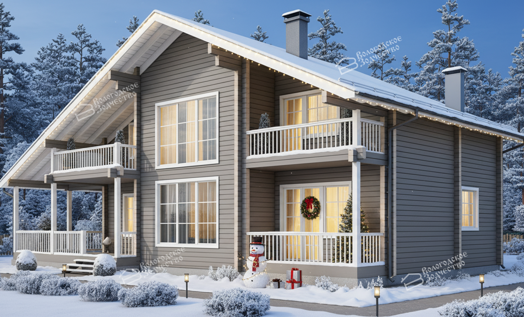 Дом из клееного бруса VZ-364