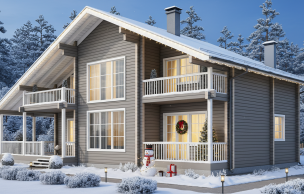 Дом из клееного бруса VZ-364