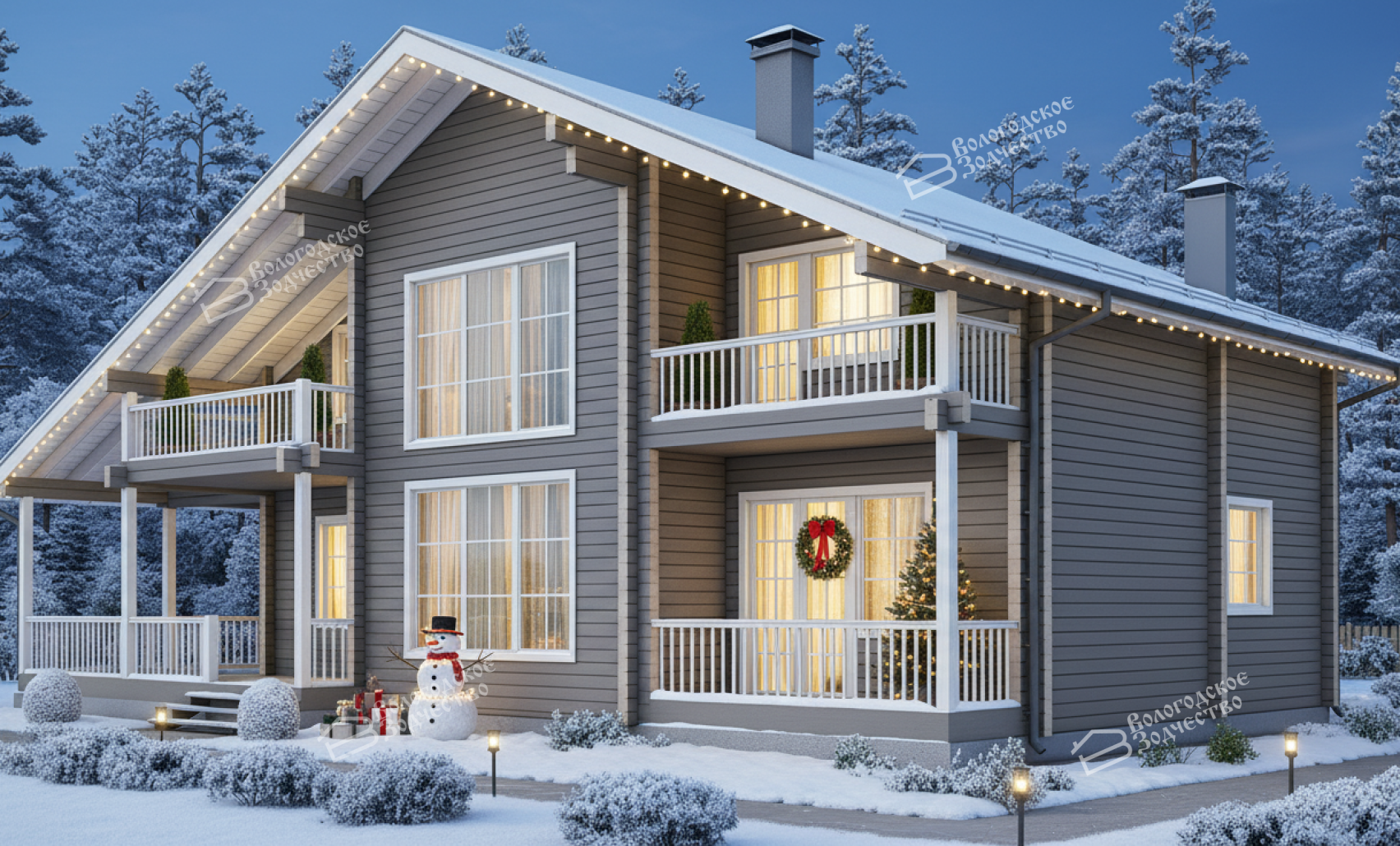 Дом из профилированного бруса VZ-364