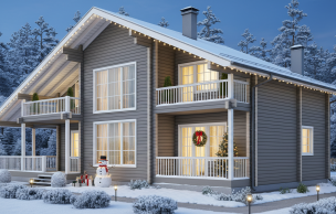 Дом из профилированного бруса VZ-364