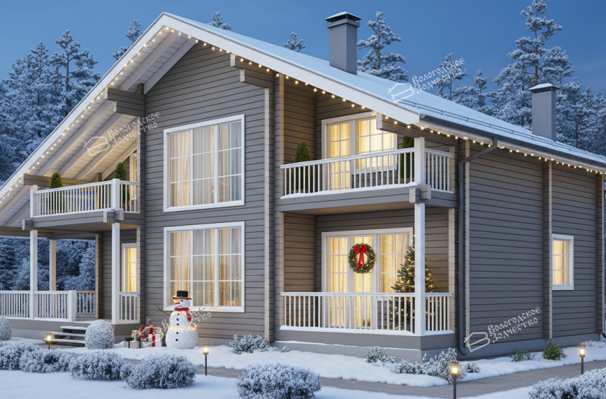 Дом из профилированного бруса VZ-364