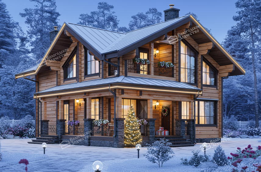 Дом из клееного бруса VZ-366