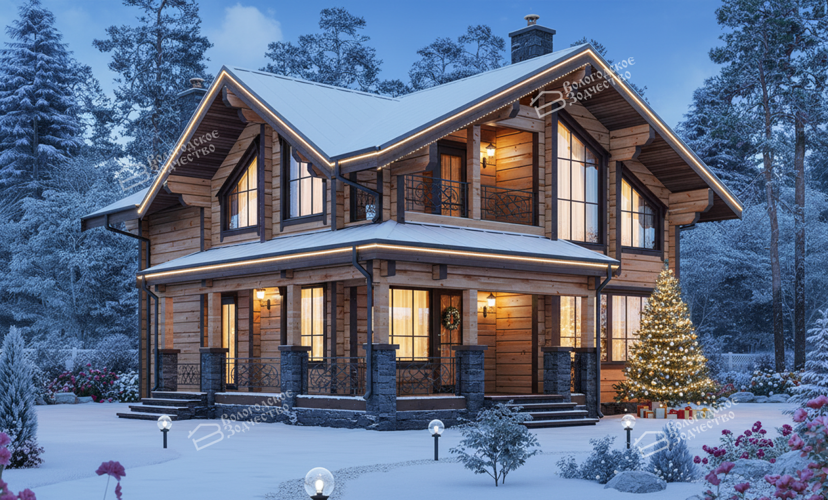 Дом из профилированного бруса VZ-366