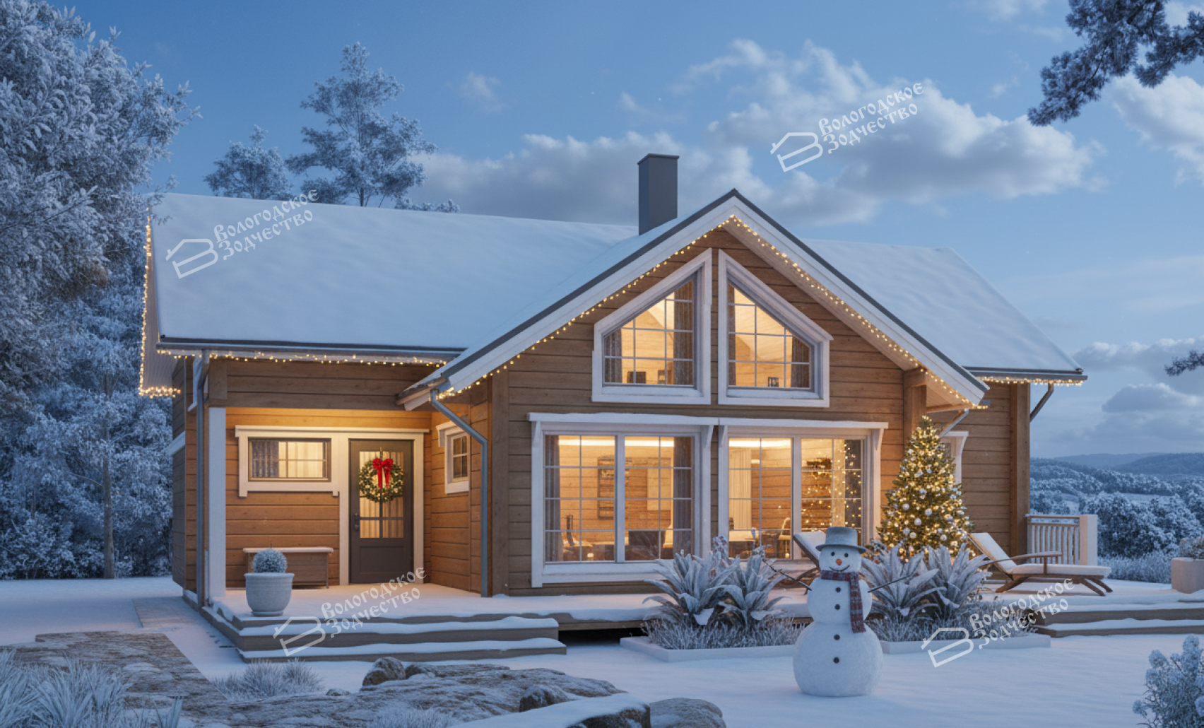 Дом из клееного бруса VZ-368 