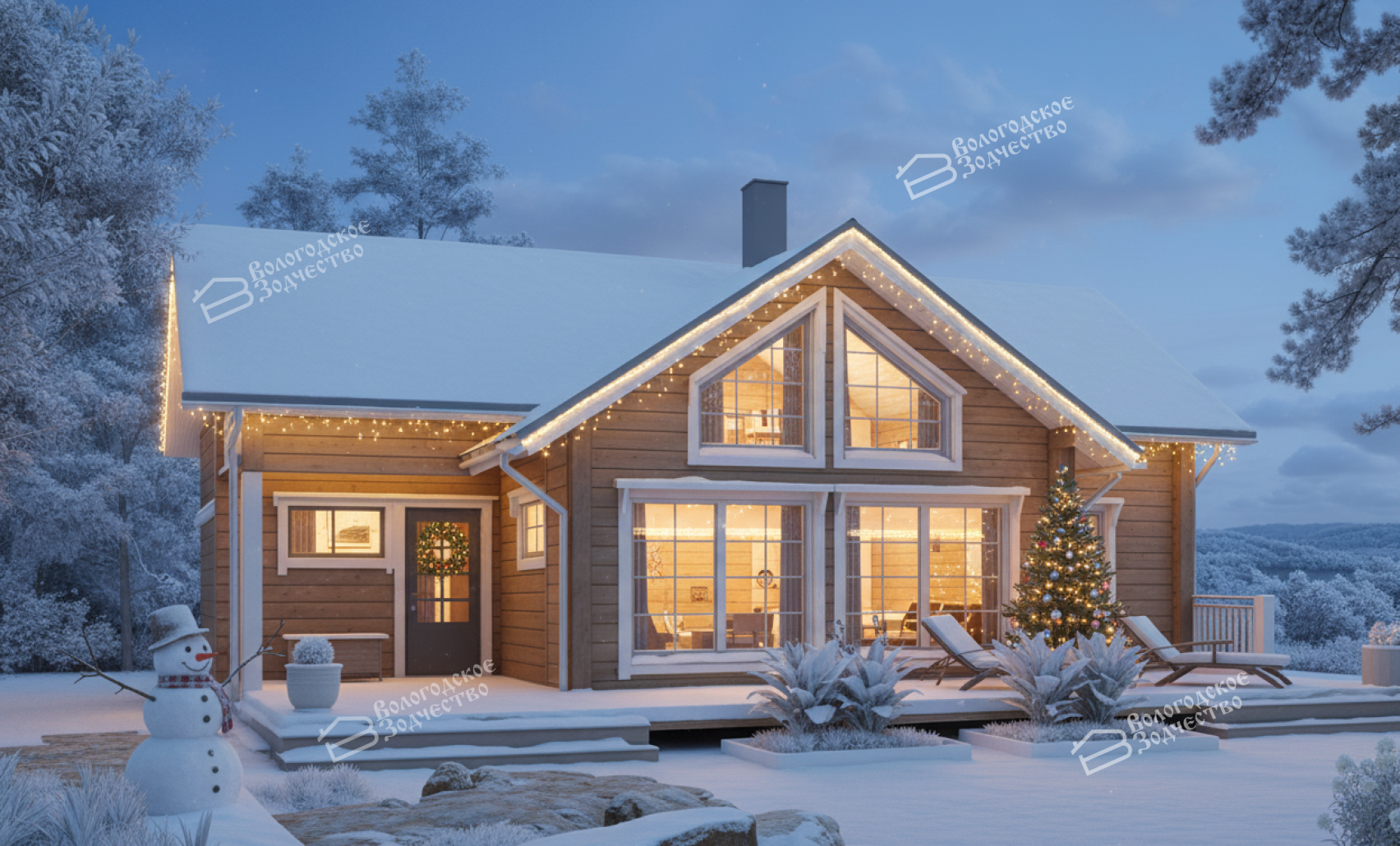 Дом из профилированного бруса VZ-368