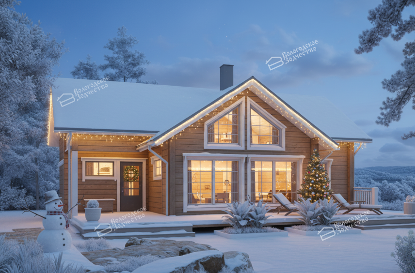 Дом из профилированного бруса VZ-368