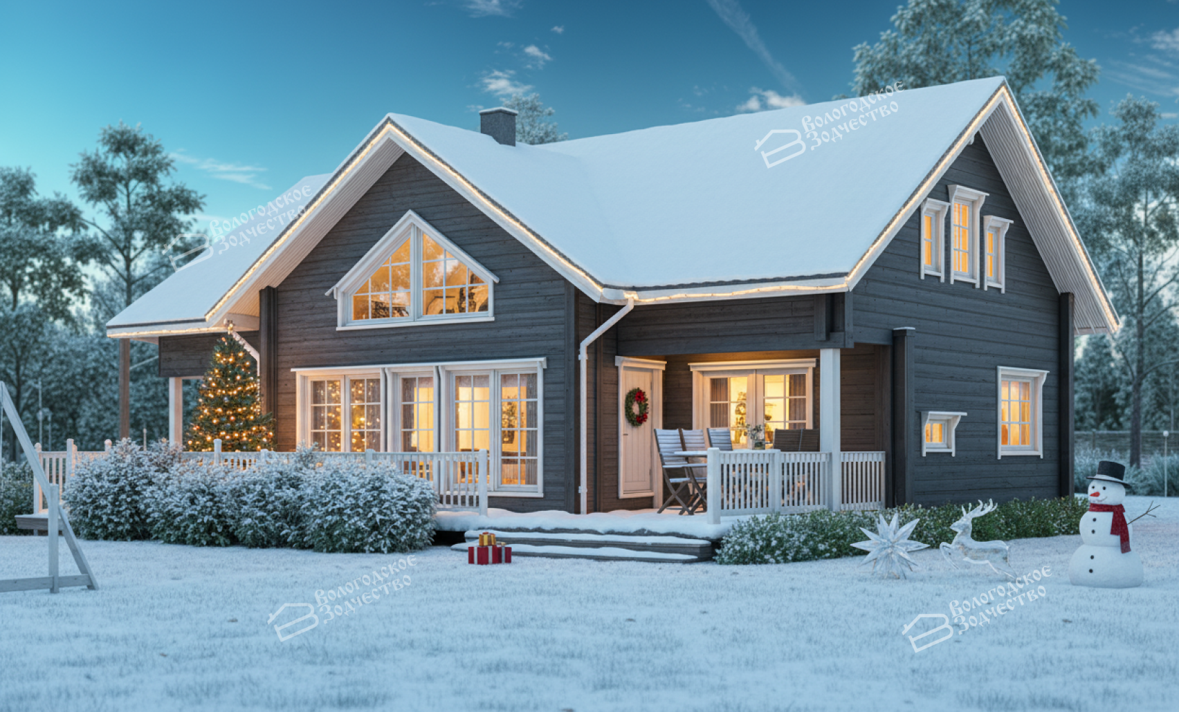 Дом из профилированного бруса VZ-369