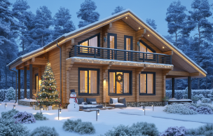 Дом из клееного бруса VZ-370 