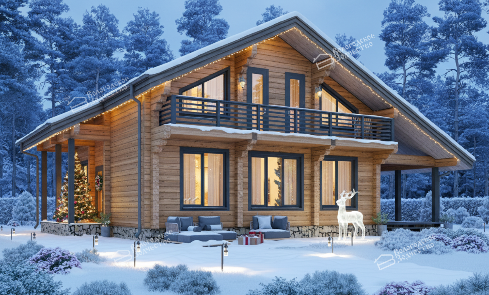 Дом из профилированного бруса VZ-370