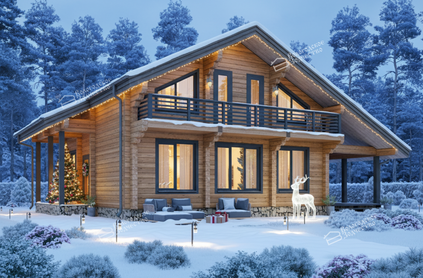 Дом из профилированного бруса VZ-370