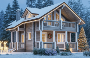 Дом из клееного бруса VZ-371