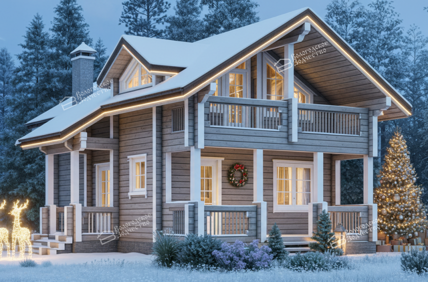 Дом из клееного бруса VZ-371