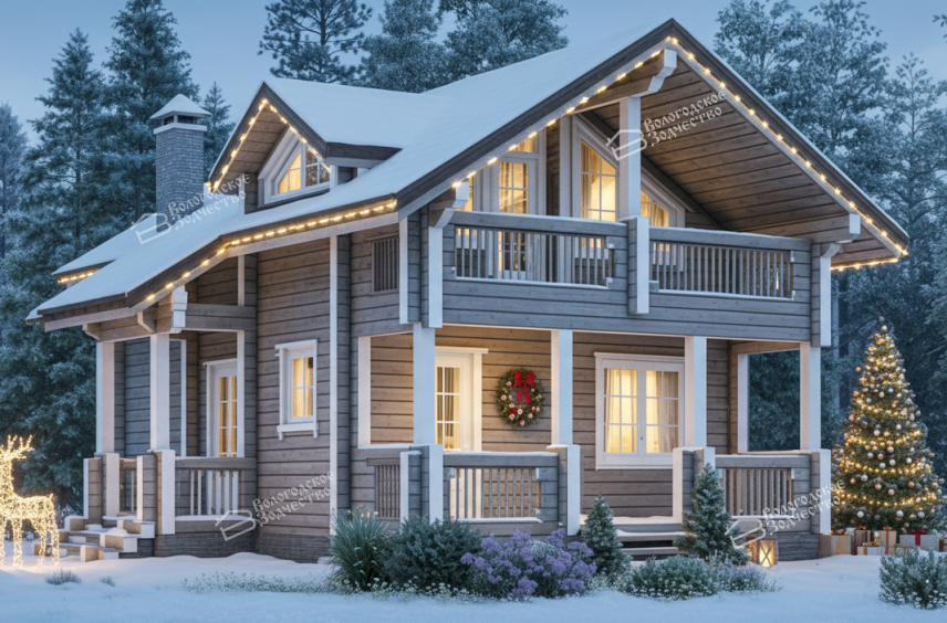 Дом из профилированного бруса VZ-371