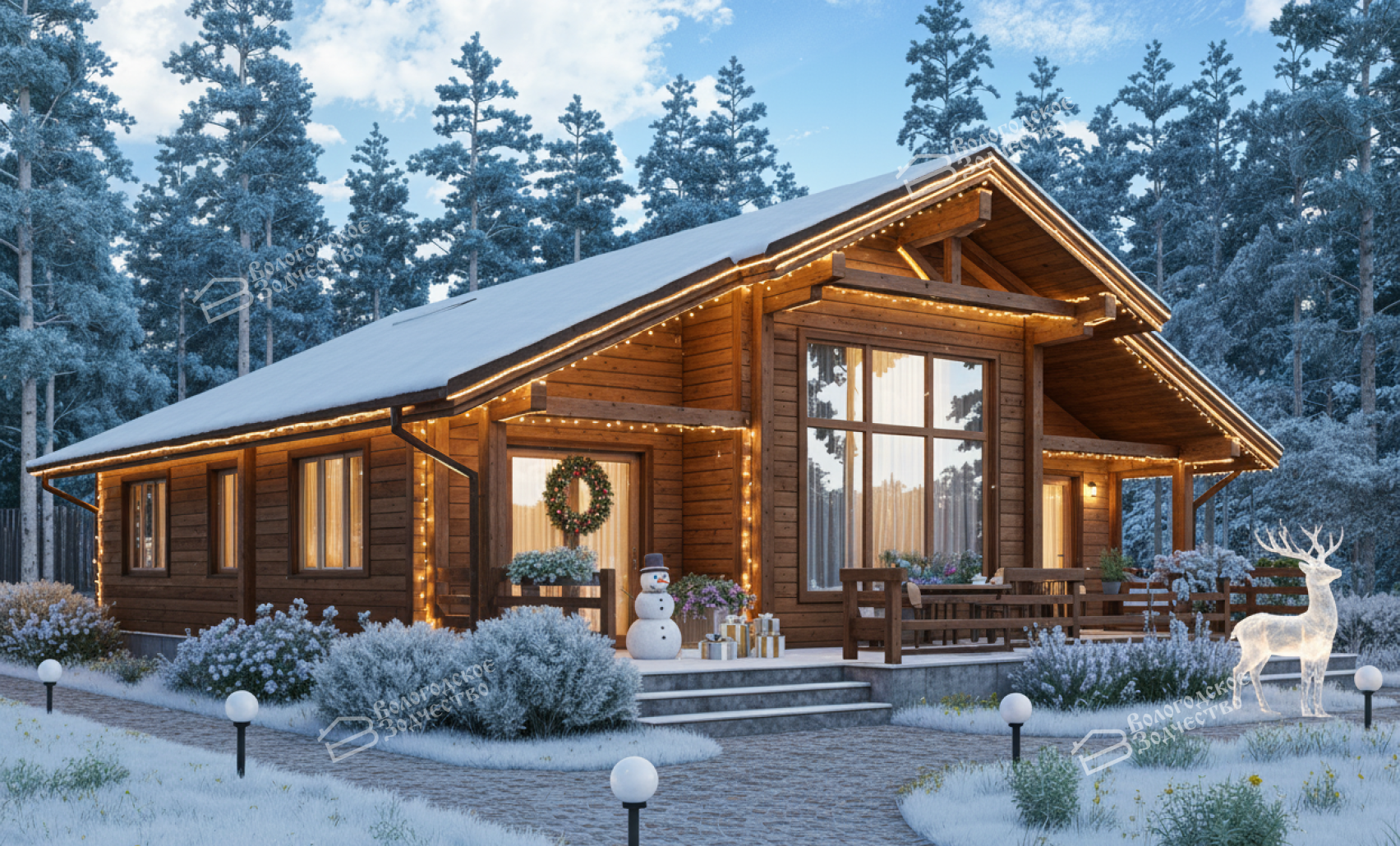 Дом из профилированного бруса VZ-372