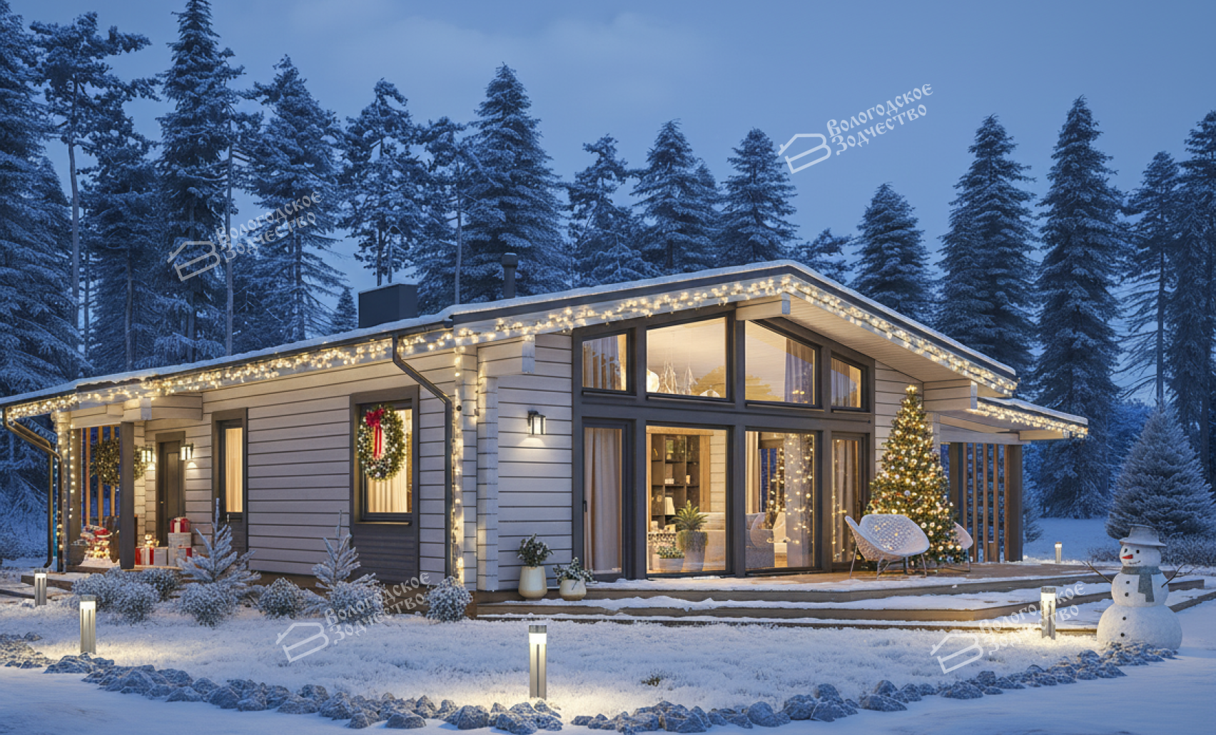 Дом из профилированного бруса VZ-374