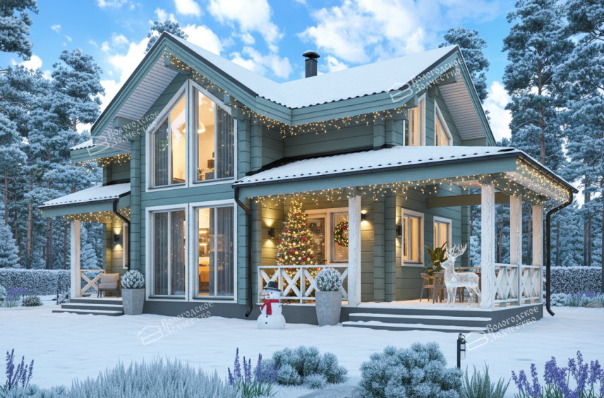 Дом из клееного бруса VZ-375