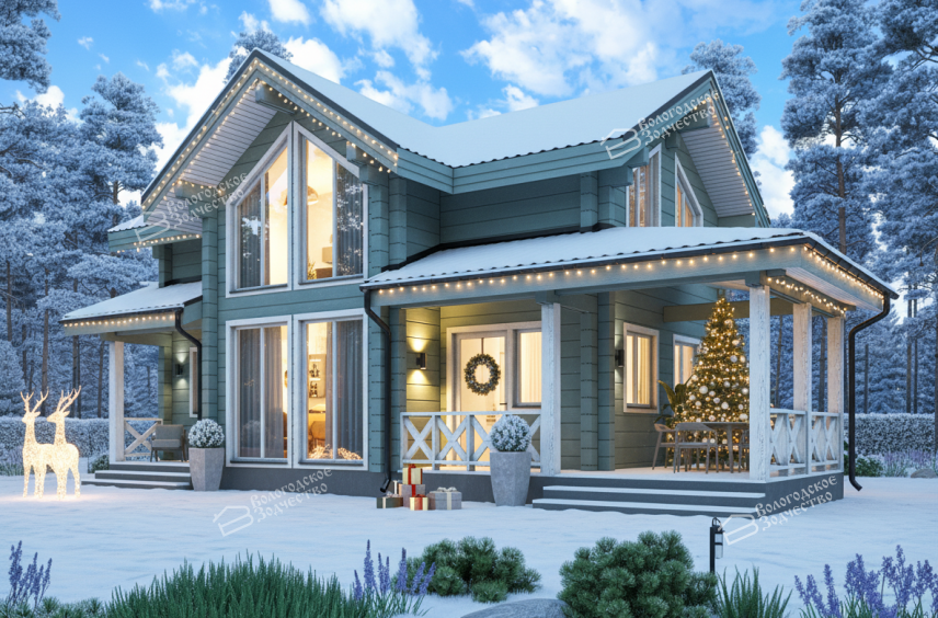 Дом из профилированного бруса VZ-375