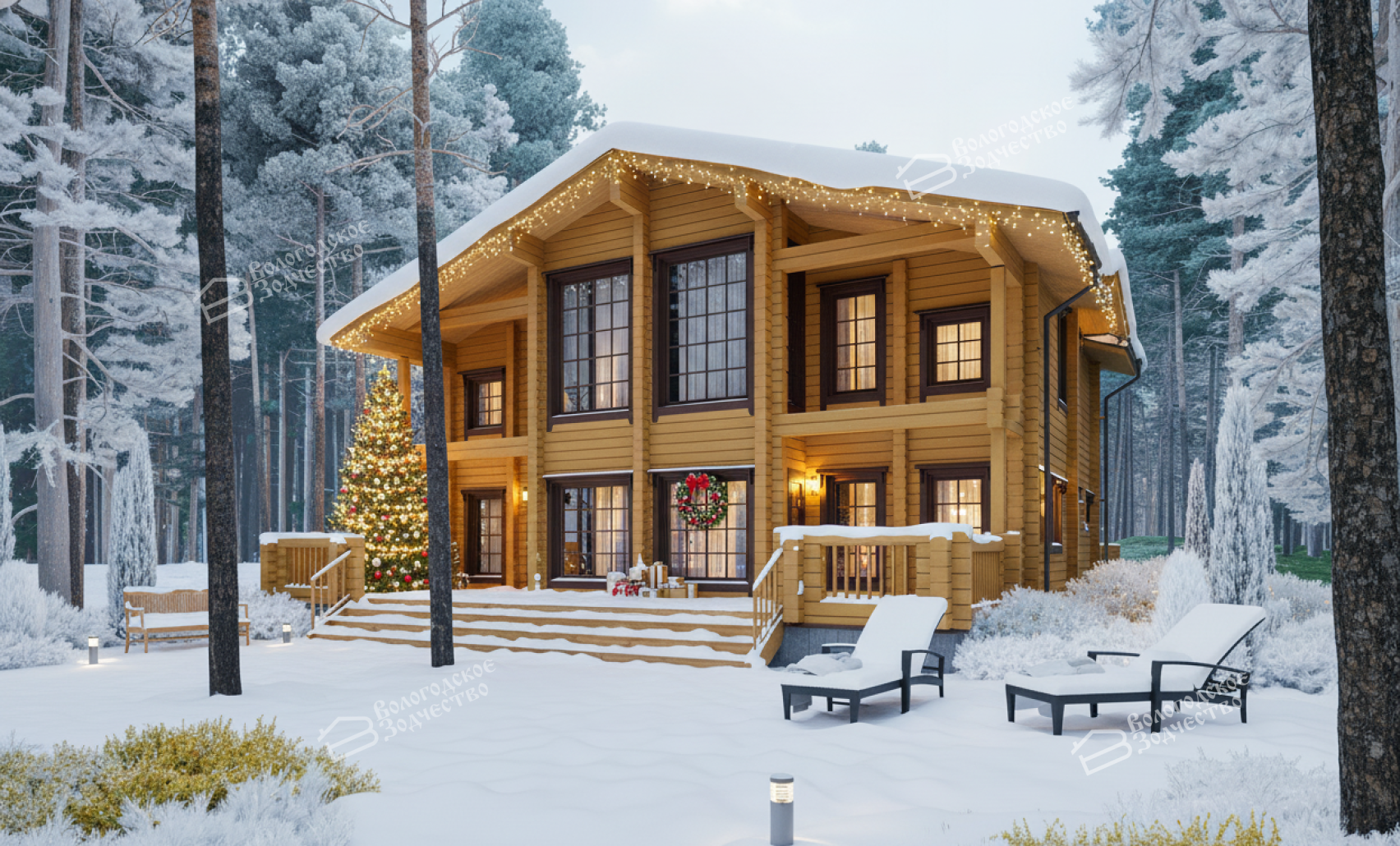 Дом из клееного бруса VZ-376  