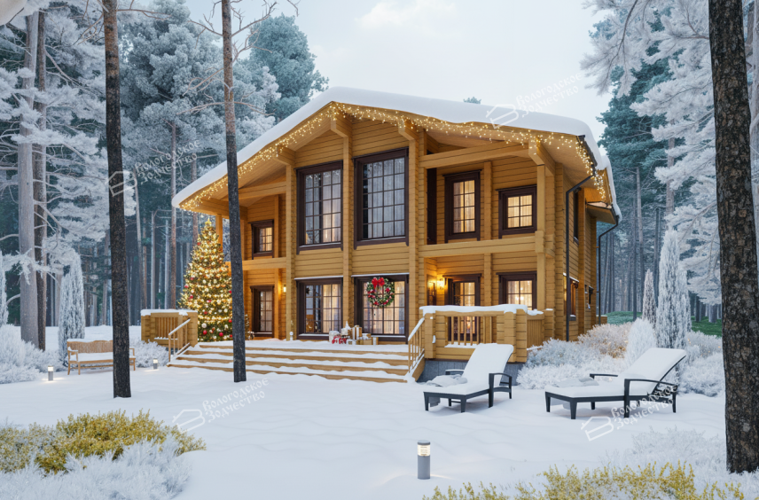 Дом из клееного бруса VZ-376  