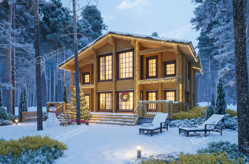 Дом из профилированного бруса VZ-376  