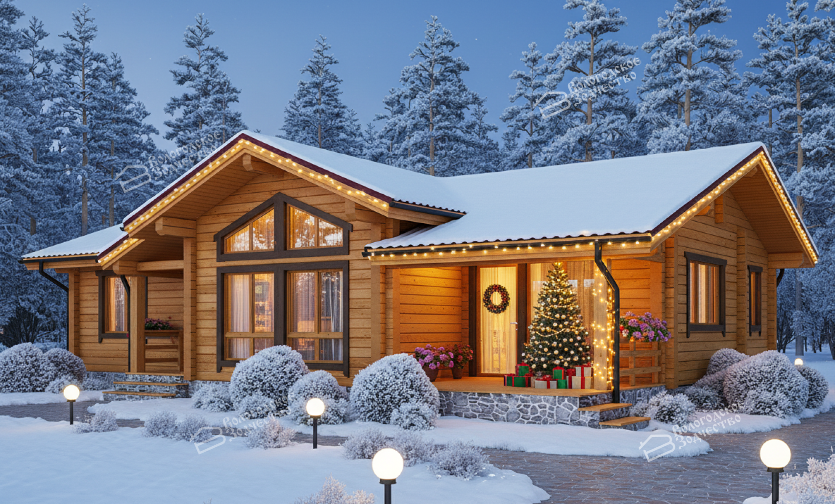 Дом из клееного бруса VZ-377 