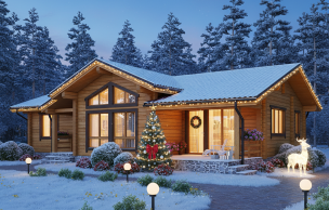 Дом из профилированного бруса VZ-377 