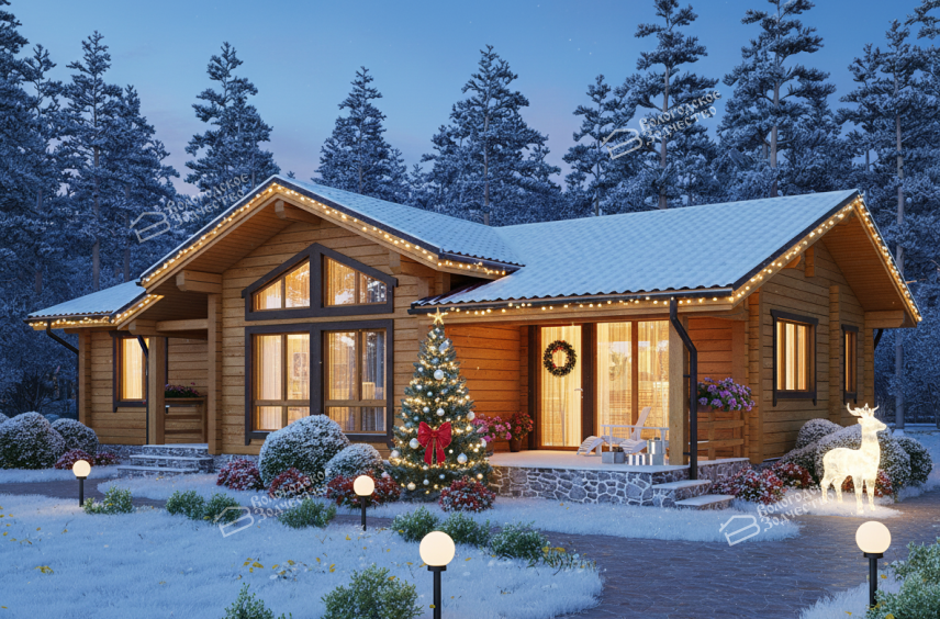 Дом из профилированного бруса VZ-377 