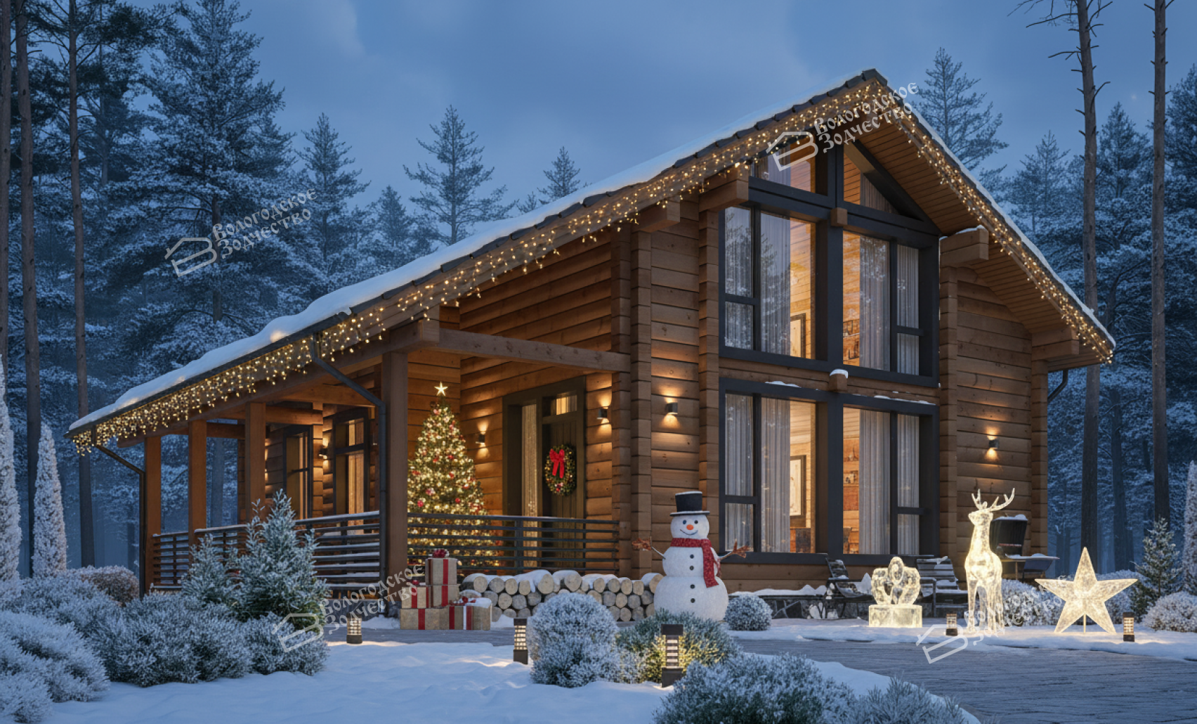 Дом из профилированного бруса VZ-380   