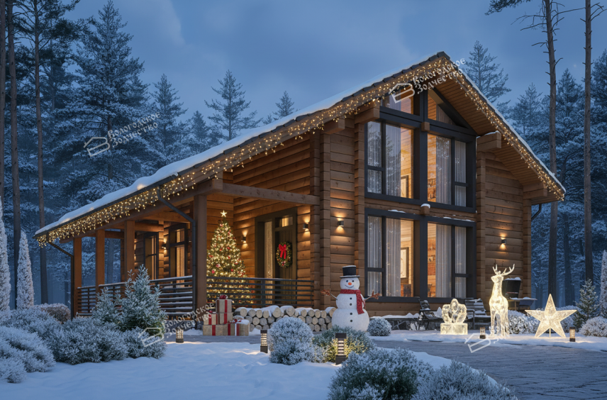 Дом из профилированного бруса VZ-380   