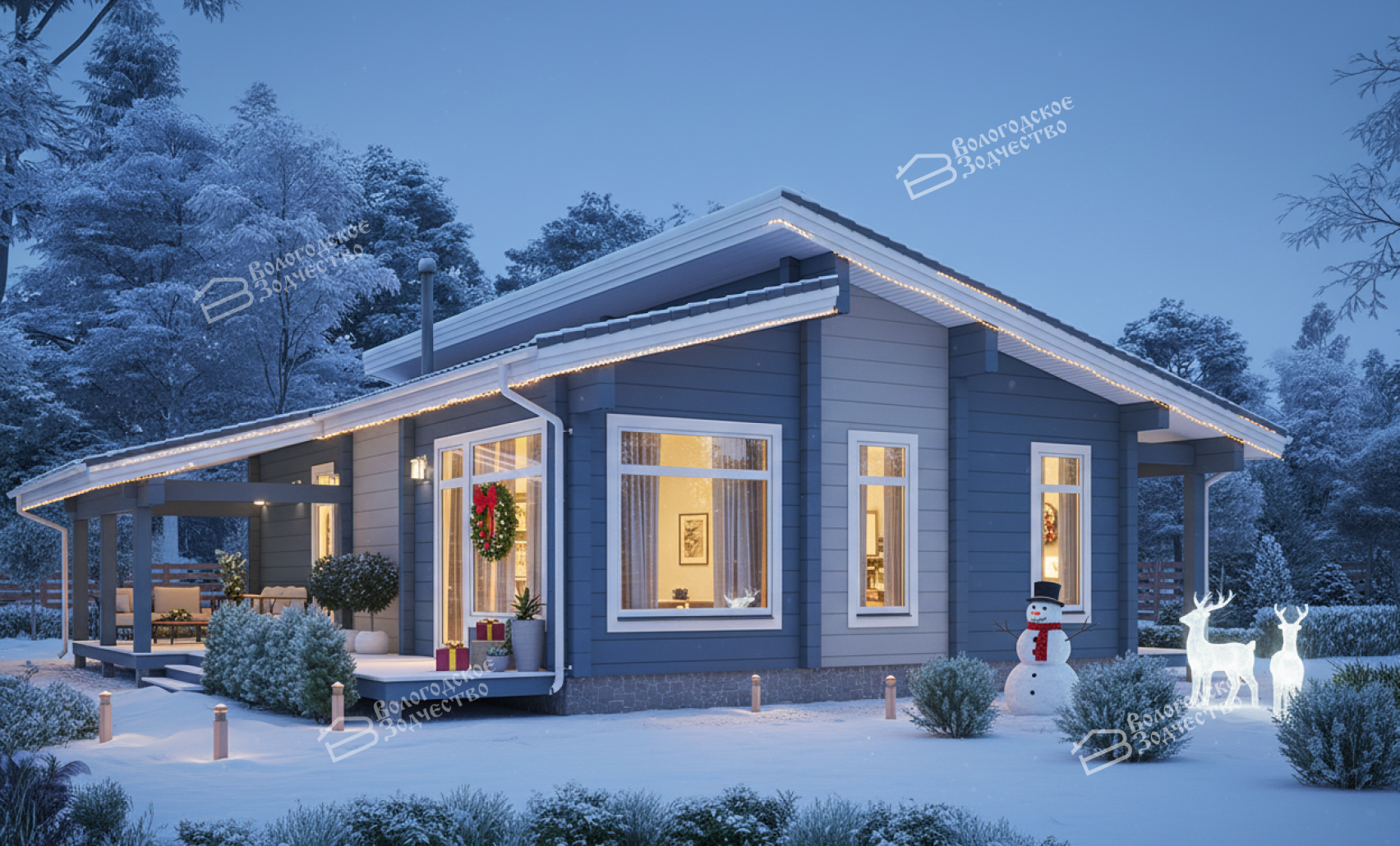 Дом из профилированного бруса VZ-381