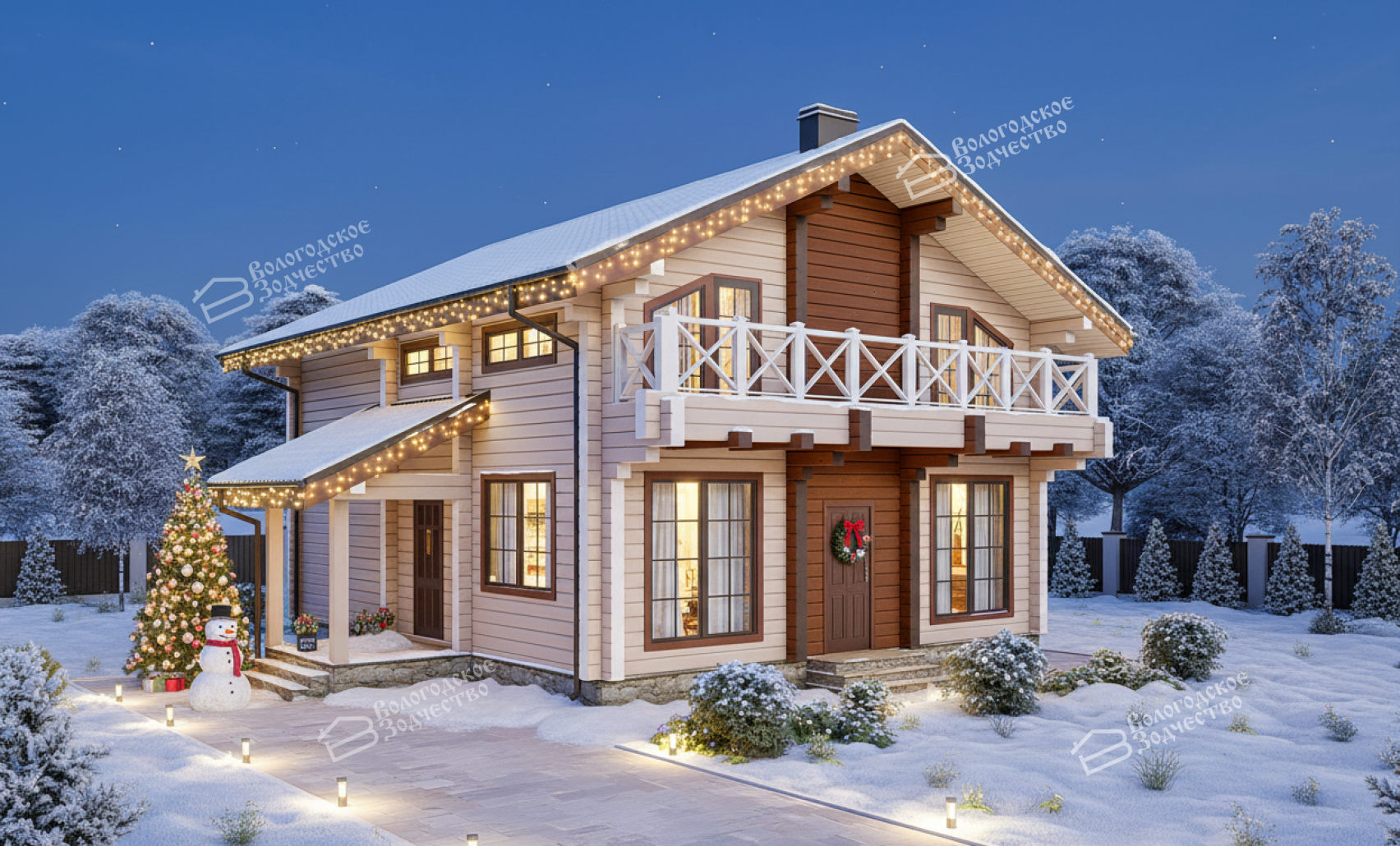 Дом из клееного бруса VZ-382
