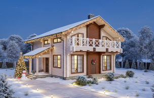 Дом из клееного бруса VZ-382