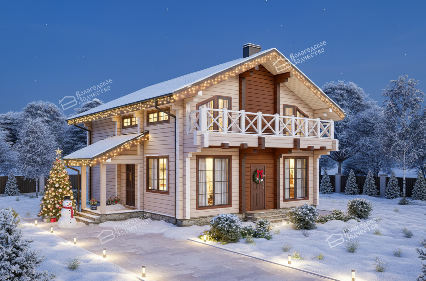 Дом из клееного бруса VZ-382