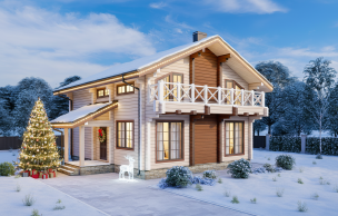 Дом из профилированного бруса VZ-382